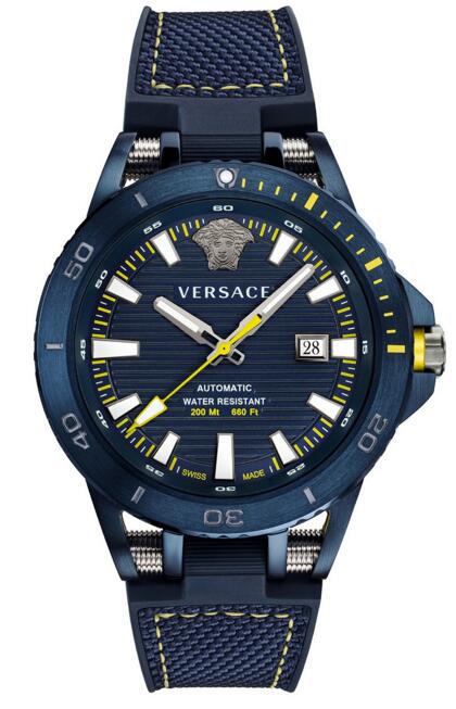 Fake Versace Sport Tech VERC00218 Automatic Blue Rubber 45mm watch